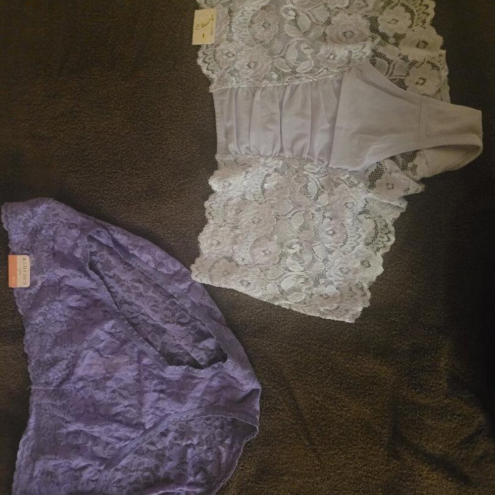 2 Pair Lavender Panties Size 18-20